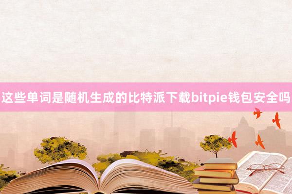 这些单词是随机生成的比特派下载bitpie钱包安全吗