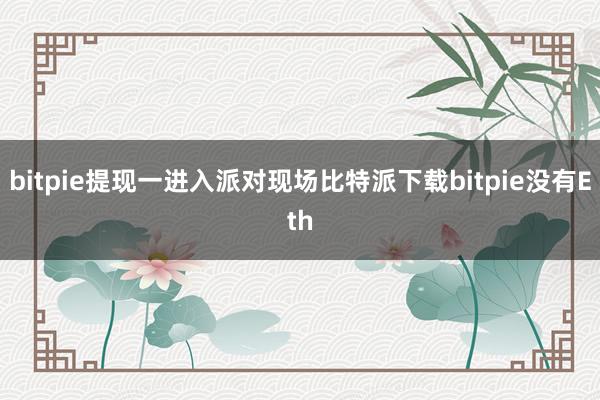 bitpie提现一进入派对现场比特派下载bitpie没有Eth