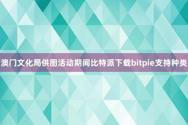 澳门文化局供图活动期间比特派下载bitpie支持种类