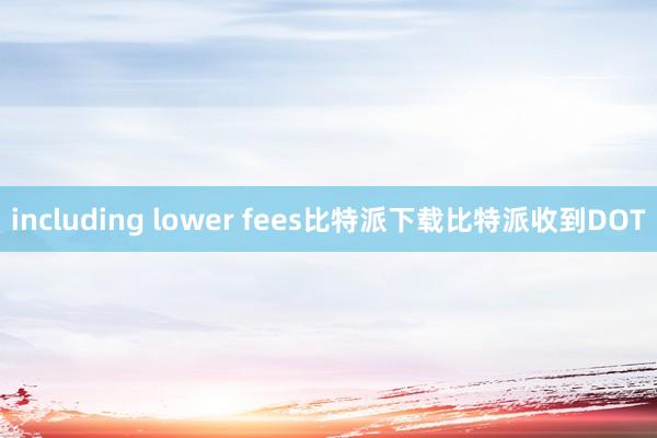 including lower fees比特派下载比特派收到DOT