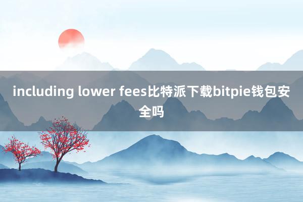 including lower fees比特派下载bitpie钱包安全吗