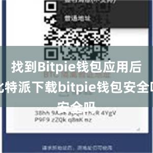 找到Bitpie钱包应用后比特派下载bitpie钱包安全吗