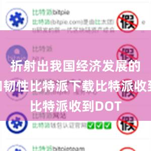 折射出我国经济发展的活力和韧性比特派下载比特派收到DOT