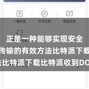 正是一种能够实现安全高效数据传输的有效方法比特派下载比特派收到DOT