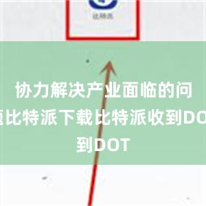 协力解决产业面临的问题比特派下载比特派收到DOT