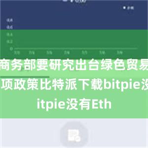 商务部要研究出台绿色贸易发展专项政策比特派下载bitpie没有Eth