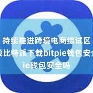 持续推进跨境电商综试区建设比特派下载bitpie钱包安全吗