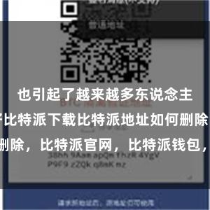 也引起了越来越多东说念主的酷好酷好比特派下载比特派地址如何删除，比特派官网，比特派钱包，比特派下载