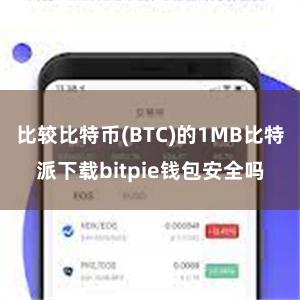 比较比特币(BTC)的1MB比特派下载bitpie钱包安全吗